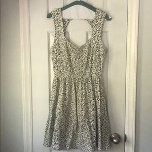 Sweetheart Neck Open Back Sleeveless Floral Dress